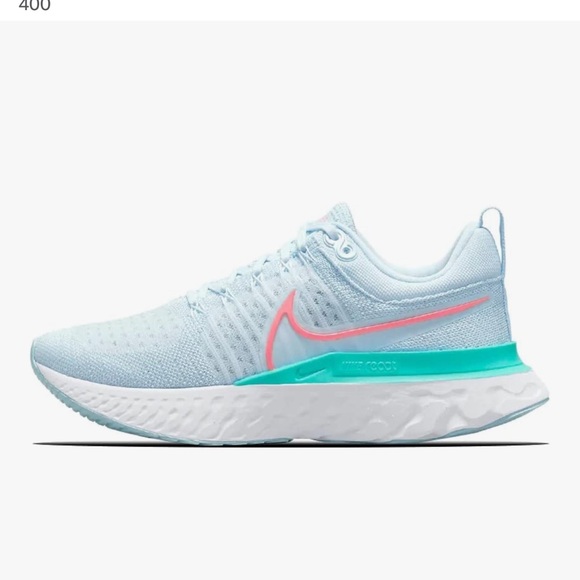 Nike Women's Sky Blue and Pink Sneakers - Picture 1 of 10